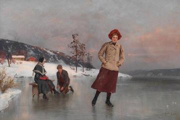 The Ice Rink Artwork by Axel Hjalmar Ender