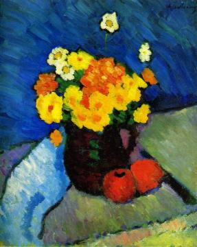 Floral Still LIfe Artwork by Alexej Jawlensky