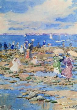 Summer Visitors Artwork by Maurice Prendergast