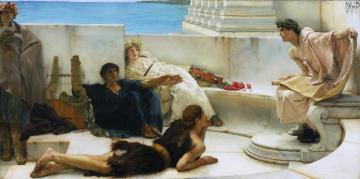 A Reading From Homer Artwork by Sir Lawrence Alma Tadema