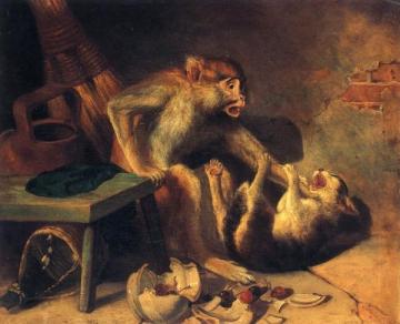 Domestic Squabble Artwork by William Holbrook Beard