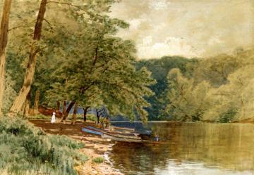 Rowboats for Hire Artwork by Alfred Thompson Bricher