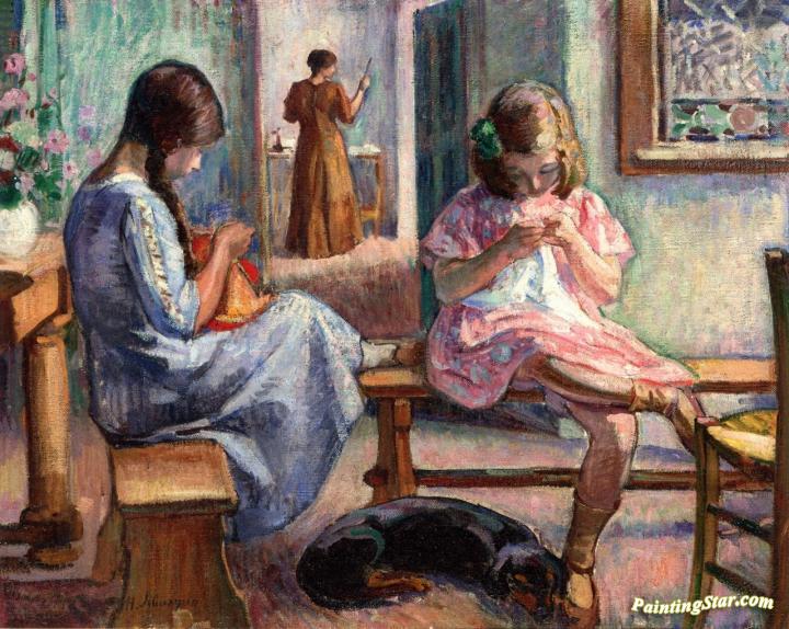 Intimate Scene Artwork by Henri Lebasque