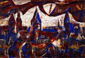 The Towers Of Soest Artwork by Christian Rohlfs