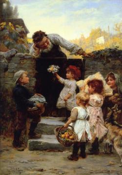 Grandfather's Birthday Artwork by Frederick Morgan