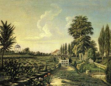 View Of The Garden At Belfield Artwork by Charles Willson Peale