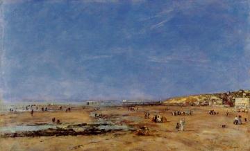 Trouville, Panorama of the Beach Artwork by Eugène-Louis Boudin