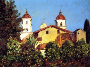 Santa Barbara Mission Artwork by Theodore Wores