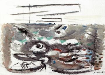 The Sea off Flint Island, Maine Artwork by John Marin