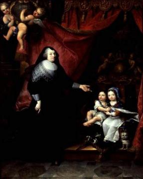 The Young Louis Xiv With His Brother Philippe And His Governess Madame Lansac Artwork by Pierre Mignard