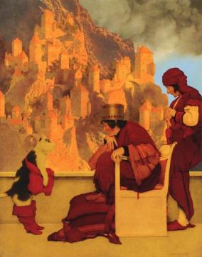 Puss-in-Boots Artwork by Maxfield Parrish