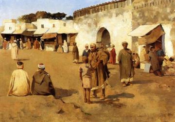 Moroccan Market Artwork by Theo van Rysselberghe