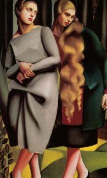 Irene and Her Sister Artwork by Tamara De Lempicka