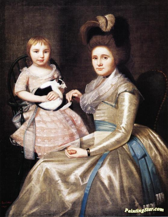 Mrs. William Taylor and Son Daniel Artwork by Ralph Earl