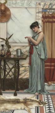 His Birthday Gift Artwork by John William Godward
