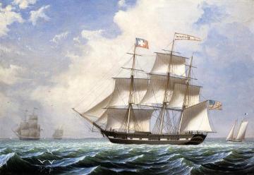 The 'Matilda' under Sail Artwork by Fitz Hugh Lane