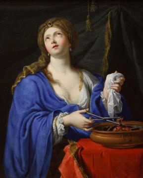 The Suicide Of Porcia Artwork by Pierre Mignard