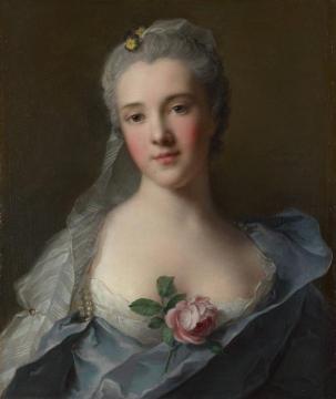 Portrait Of Manon Balletti Artwork by Jean-Marc Nattier