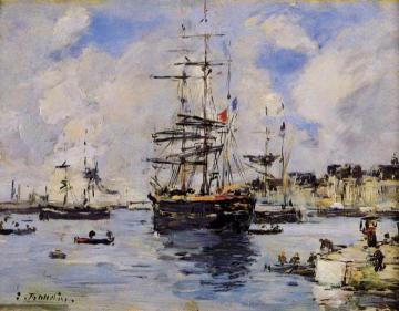 Le Havre, l'Avant Port Artwork by Eugène-Louis Boudin