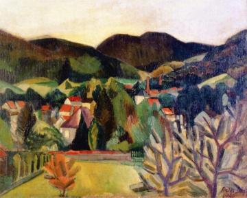 Le Val D'ajol Artwork by Jean Dufy