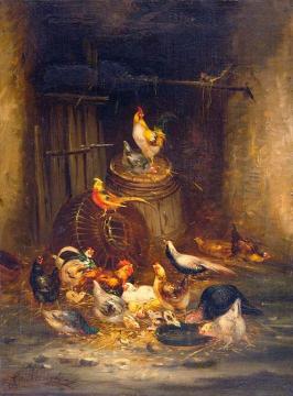 Poultry Artwork by Claude Guilleminet