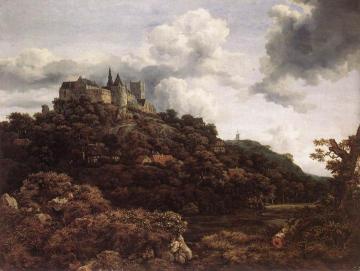 Bentheim Castle Artwork by Jacob van Ruisdael