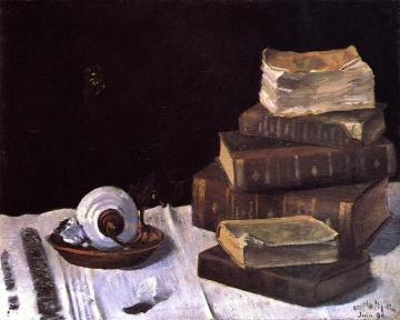 Still LIfe with Books [My first Tableau] Artwork by Henri Matisse