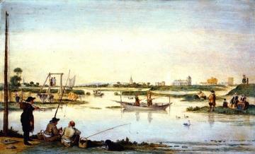 Summer Landscape Artwork by Hendrick Avercamp