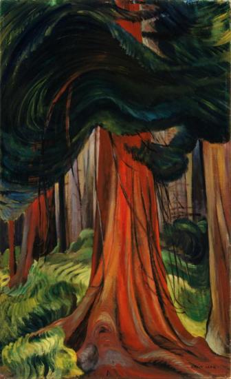 Red Cedar Artwork by Emily Carr