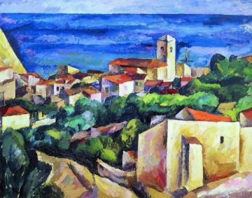 Port in Siena Artwork by Pyotr Konchalovsky