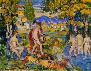 Bathers Artwork by Maurice Prendergast