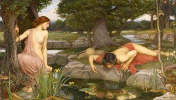 Echo and Narcissus Artwork by John William Waterhouse