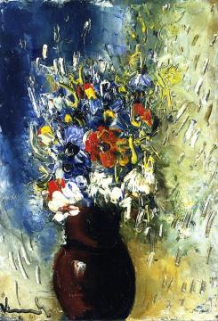 Bouquet of Flowers Artwork by Moise Kisling