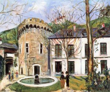 Saint Pierre d'Albion, Chateau de Miolans Artwork by Maurice Utrillo