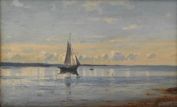 Morning in Fredrikstad Artwork by Amaldus Clarin Nielsen