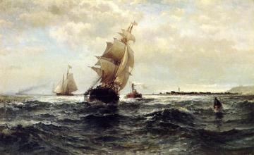 Off Atlantic Highlands Artwork by Edward Moran