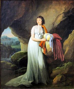 Portrait de Mme d'Aucourt de Saint-Just Artwork by Louis Leopold Boilly