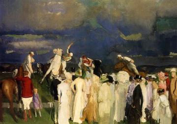 Crowd at the Polo Game Artwork by George Wesley Bellows