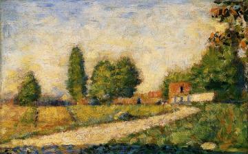 Village Road Artwork by Georges Seurat