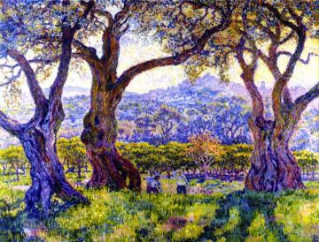 Olive Trees near Nice Artwork by Theo van Rysselberghe