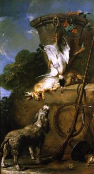 The Water Spaniel Artwork by Jean-Baptiste-Simeon Chardin