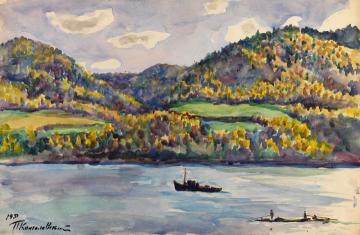 Yenisei Artwork by Pyotr Konchalovsky