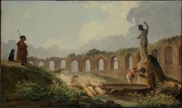 Aqueduct in Ruins Artwork by Hubert Robert