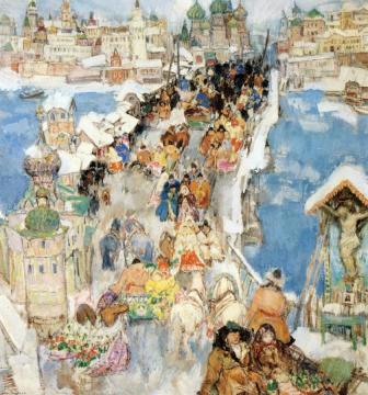 Old Moscow Artwork by Leon Shulman Gaspard