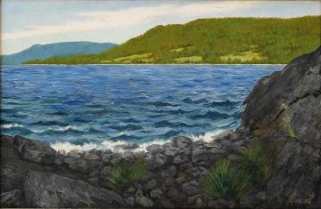 Coastal Landscape Artwork by Theodor Kittelsen