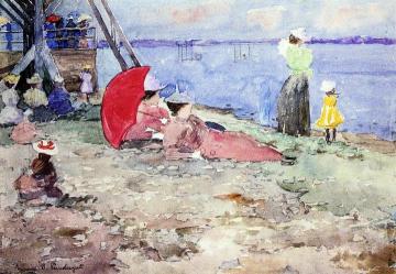 Revere Beach Artwork by Maurice Prendergast