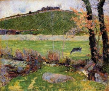 A Meadow on the Banks of the Aven Artwork by Paul Gauguin