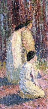 Trois nymphes Artwork by Henri Martin