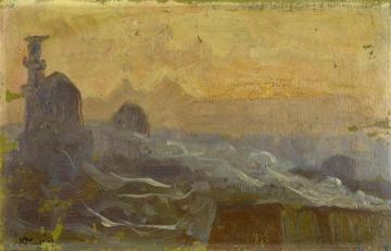 The Port Of Rhodes Artwork by Konstantinos Maleas