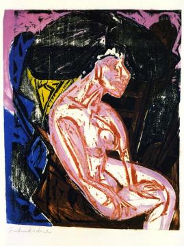 Die Geliebte Artwork by Ernst Ludwig Kirchner